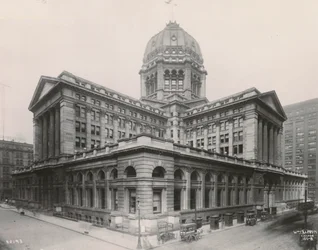 Vista del edificio federal de Chicago, 1906